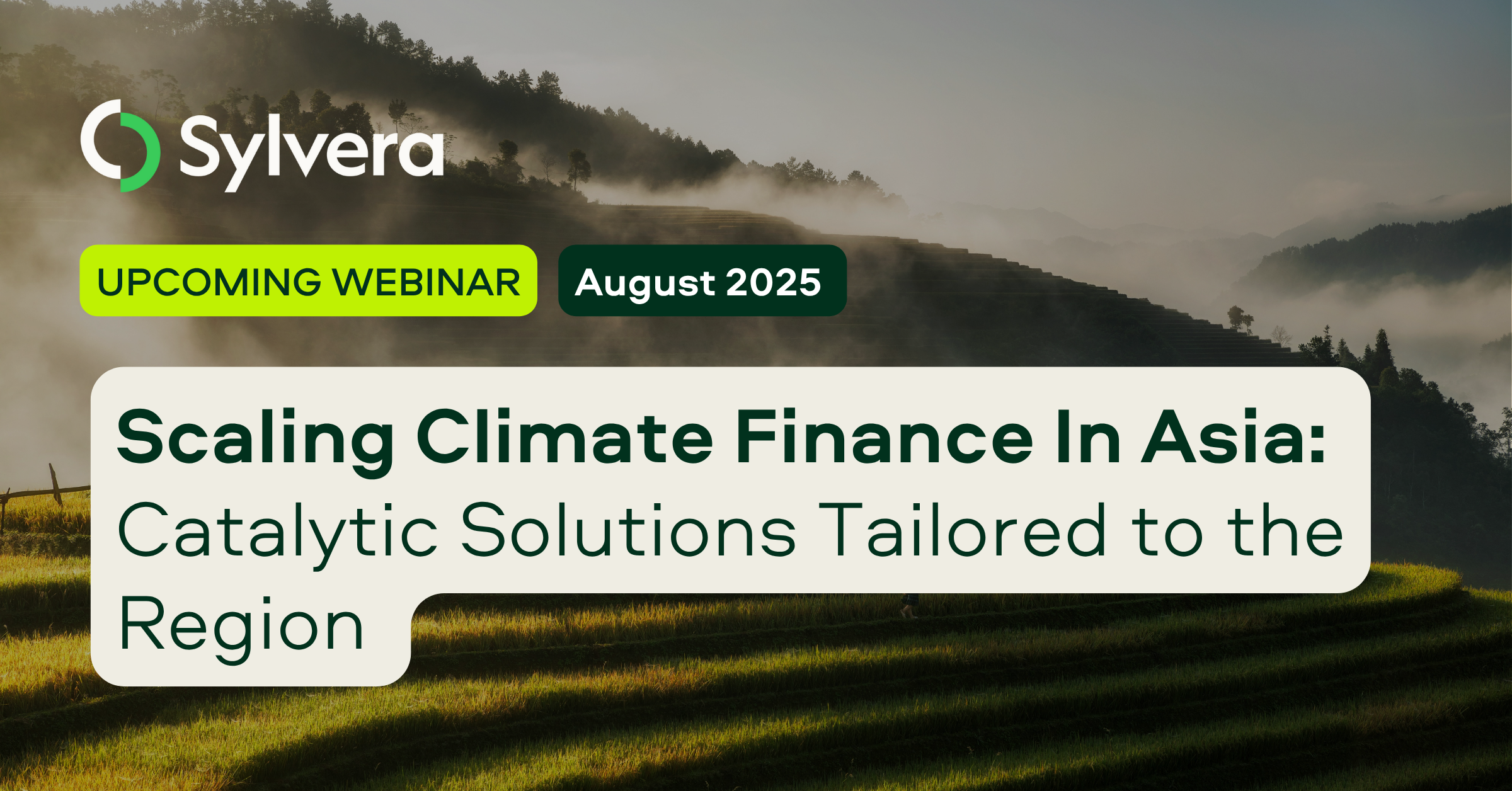 Scaling Climate Finance In Asia